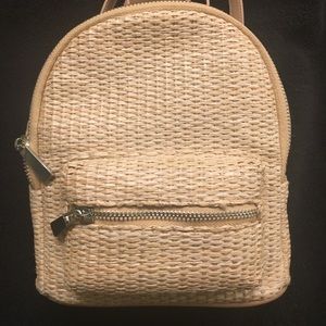 Forever 21 mini wicker backpack